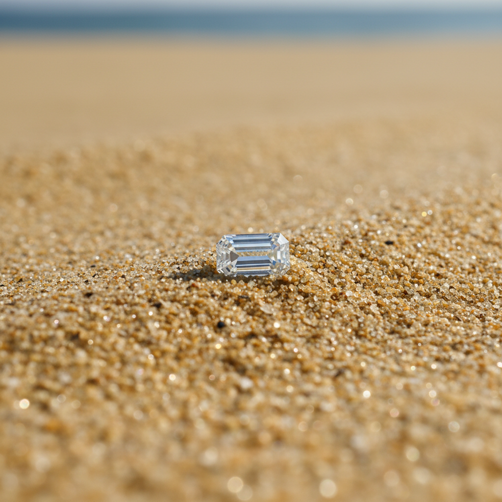 Diamond on sand