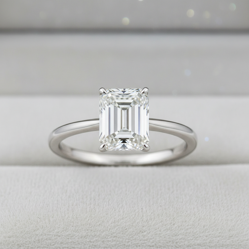 Solitaire engagement ring